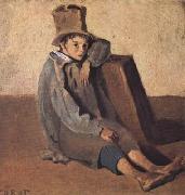 Jean Baptiste Camille  Corot, L'enfant au chapeau haut de forme (mk11)